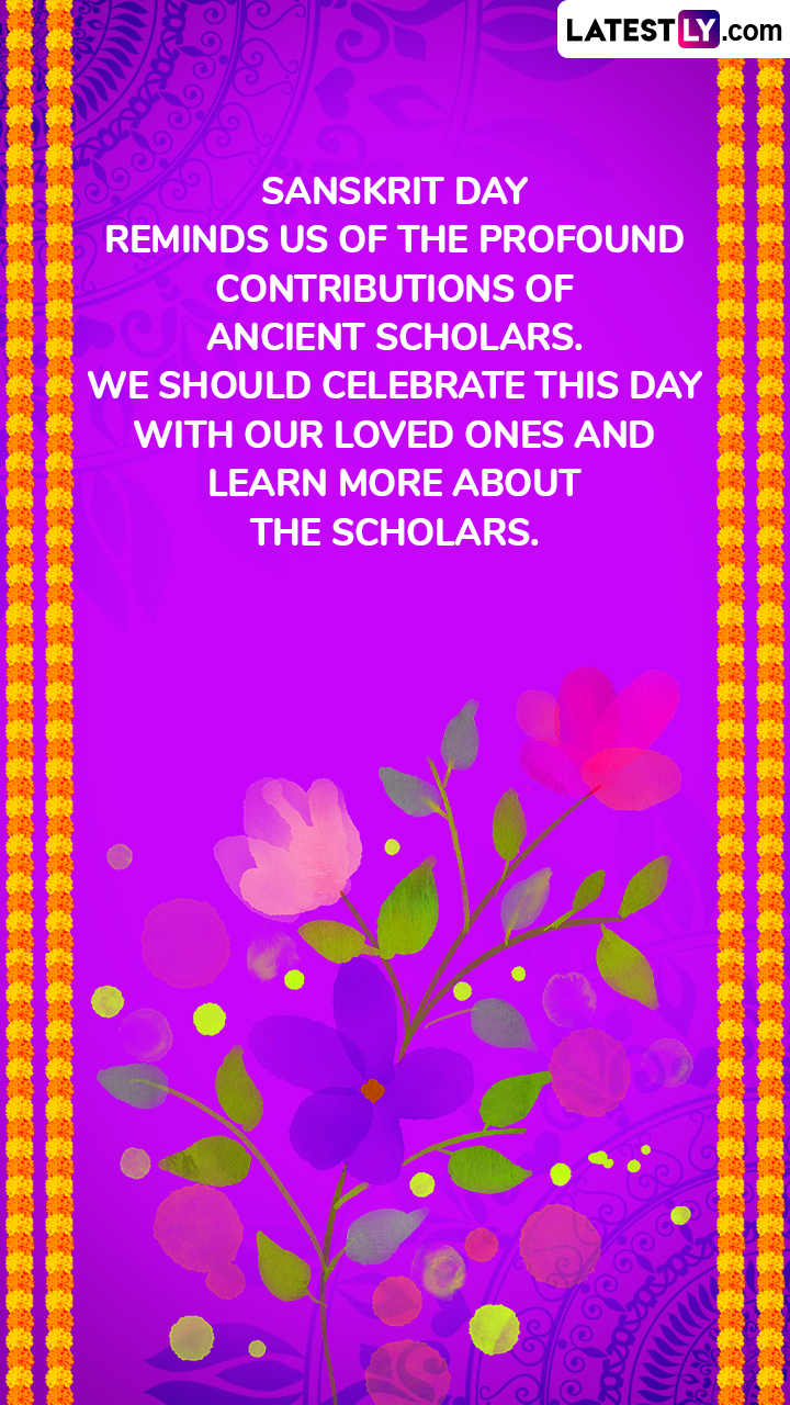 Sanskrit Diwas 2024 Wishes, Images and Messages for World Sanskrit Day ...