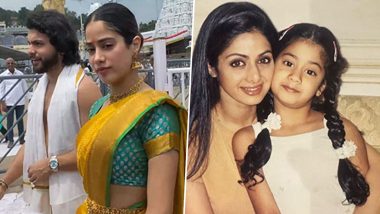 On Sridevi's Birth Anniversary, Janhvi Kapoor Offers Prayers at Tirupati Temple With Rumoured Boyfriend Shikhar Pahariya (Watch Video)