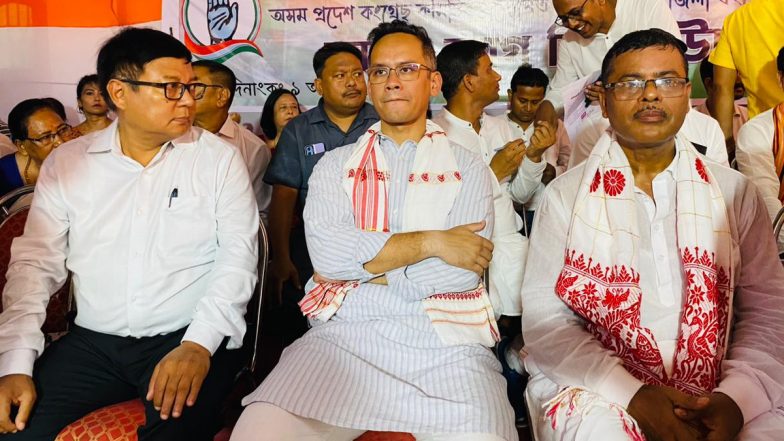 Ashok Sarma Joins Congress: Former Assam BJP MLA Switches Sides a Week After Expressing Displeasure Over State Leadership (See Pics)