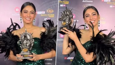 Sana Makbul Can’t Contain Her Excitement As She Joyfully Poses With Her ‘Bigg Boss OTT 3’ Winners Trophy for Paps; Video Goes Viral – WATCH