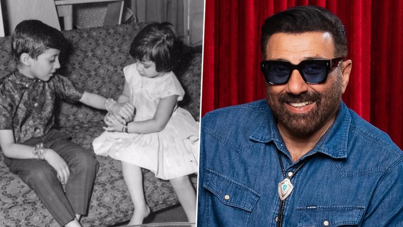 Raksha Bandhan 2024: Sunny Deol Shares Heartwarming Throwback Pic As He Celebrates Special Day of Sibling Love (View Post)