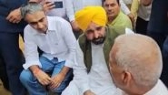 Vinesh Phogat Disqualified From Paris Olympics 2024: Punjab CM Bhagwant Mann Meets Indian Wrestler&rsquo;s Uncle Mahavir Phogat, Questions Coaches and Physiotherapists (Watch Video)