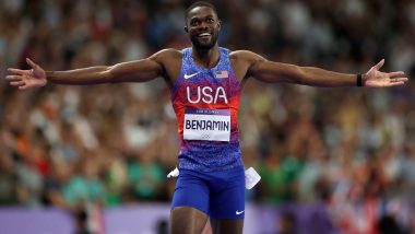 Paris Olympics 2024: American Rai Benjamin Beats World-Record-Holder Karsten Warholm To Win Gold Medal in 400 M Hurdle