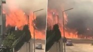 Izmir Wildfire: Wildfires in Western Turkiye Threaten Homes on City Outskirts and War Memorials at Gallipoli Site (Watch Videos)