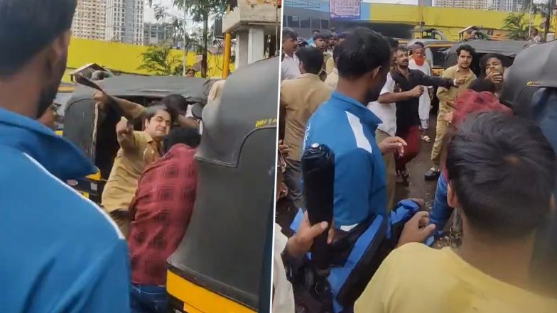 Mumbai Shocker: Autorickshaw Drivers Mercilessly Thrash Youth Outside Mankhurd Railway Station; Disturbing Video Surfaces