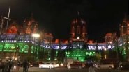Independence Day 2024: CSMT and BMC Buildings in Mumbai Illuminated in Tricolour Ahead of 78th I-Day (Watch Video) Independence Day 2024: CSMT and BMC Buildings in Mumbai Illuminated in Tricolour Ahead of 78th I-Day (Watch Video)