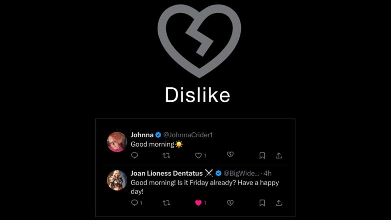 X New Feature Update: New Dislike Button Resembling Broken Heart Icon Rolls Out To Select Users