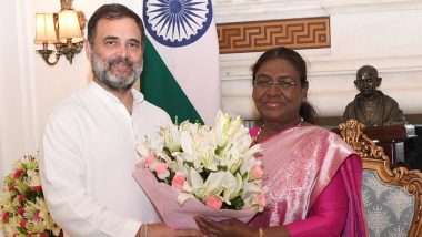 Congress Leader Rahul Gandhi Calls on President Droupadi Murmu at Rashtrapati Bhavan, Shares Photo on Instagram