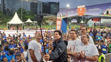 Sachin Tendulkar Flags off Mumbai Half Marathon 2024, Shares Post on Instagram