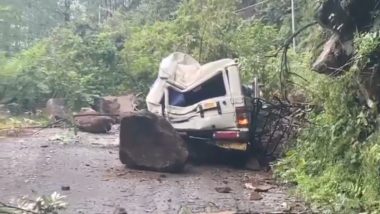 Yamunotri Highway: Boulder Crushes Bolero, Driver Killed; Two Passengers Severely Injured