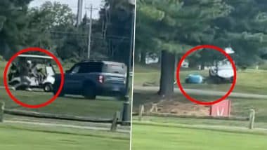 Delaware: Person Arrested After Ramming Ford Bronco Into Golf Cart at Deerfield Golf Club in US, Disturbing Video Surfaces