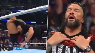 Roman Reigns Defeats Solo Sikoa to Reclaim Sacred Ula Fala, Later Gets Ambushed by Jacob Fatu in Latest WWE SmackDown Episode (Watch Video)