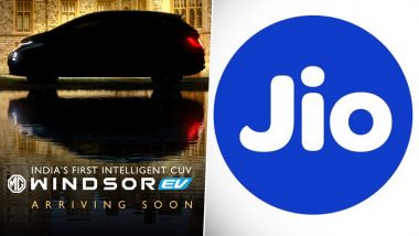 MG Motor and Reliance Jio Partner Ahead of MG Windsor EV Launch in India, Collaboration To Bring Jio Home Connectivity to Upcoming CUV; Here’s More To Know