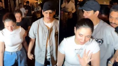 Lovebirds Tamannaah Bhatia and Vijay Varma Walk Hand-in-Hand as They Get Papped After Dinner Date (Watch Video)