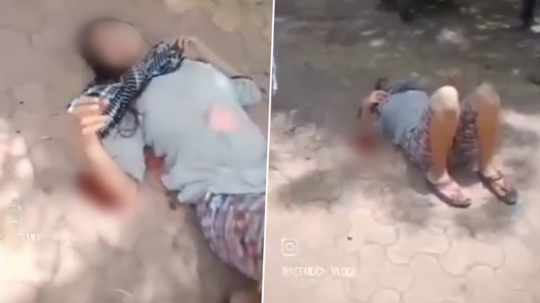 Madhya Pradesh Horror: Youth Congress Leader Accuses Girlfriend of Cheating, Stabs Her 8 Times in Full Public View in Neemuch; Disturbing Video Surfaces