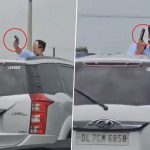 Greater Noida: Man Recklessly Points Pistol at Traffic From Moving Car at Noida Expressway for Instagram Reel, Police Issues INR 30 Thousand E-Challan After Video Goes Viral