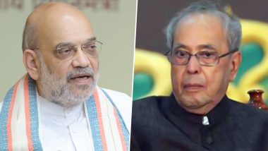 Pranab Mukherjee Death Anniversary 2024: Home Minister Amit Shah Pays Tribute to Former President of India on His Punyatithi