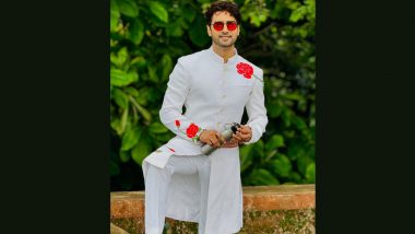 ‘Yeh Rishta Kya Kehlata Hai’ Fame Rohit Purohit Rocks White Sherwani With Red Roses Embroidery and Cool Shades (See Pics)