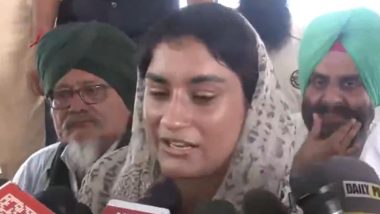 ‘Your Daughter Is With You’: Wrestler Vinesh Phogat Joins Farmers at Shambhu Protest Site on Punjab-Haryana Border To Mark 200 Days of Agitation (Watch Video)