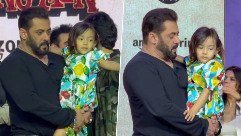 ‘Angry Young Men’ Trailer Launch: Salman Khan Melts Hearts As He Adorably Carries Niece Ayat at Event; Do Not Miss the Heartwarming Moment!