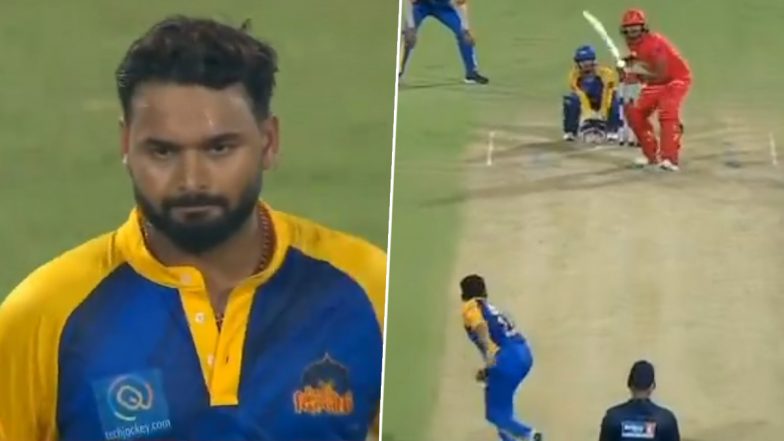 Rishabh Pant Tries His Hands on Bowling During Purani Dilli 6 vs South Delhi Superstarz DPL 2024 T20 Match (Watch Video)