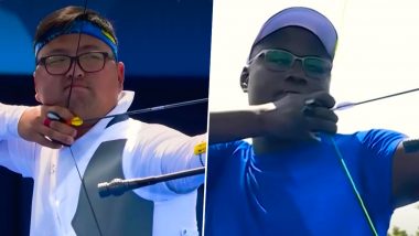 After Shooter Yusuf Dikec, Chadian Archer Israel Madaye Goes Viral For Competing in Archery Event Without Any Specialised Gear, Scores Lowest Points on a Shot in Olympic History