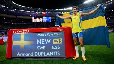 Armand Duplantis Sets New World Record To Win Men’s Pole Vault Gold Medal in Paris Olympics 2024