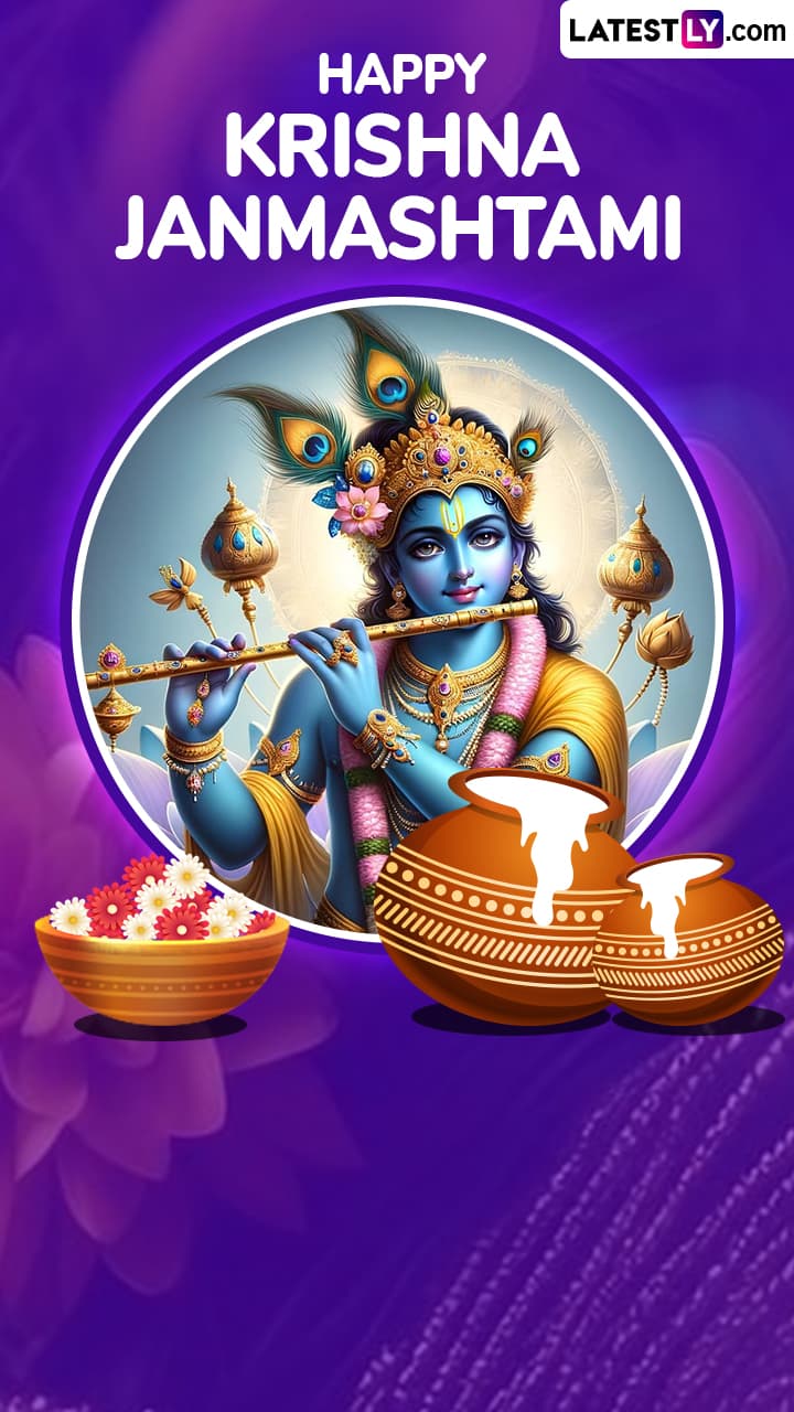 Krishna Janmashtami Images 2024: Messages and Greetings for Family and