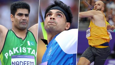 Who Are Neeraj Chopra's Opponents in Men's Javelin Throw Final at Paris Olympics 2024? Arshad Nadeem, Julian Weber and Others Who Will Compete With Indian Star for Gold Medal 