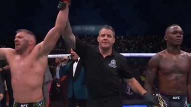 Dricus Du Plessis Defeats Israel Adesanya via Submission to Retain Middleweight Title at UFC 305 Event (Watch Video)