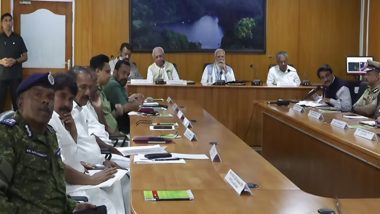 Wayanad Landslides: PM Narendra Modi Chairs Review Meeting After Undertaking Survey of Affected Sites in Kerala (Watch Video)