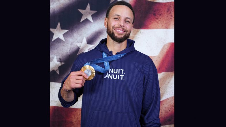 Stephen Curry Dons ‘Night Night’ Hoodie After Helping Team USA Beat France to Clinch Gold Medal in Men’s Basketball Event at Paris Olympics 2024 (See Pic) 