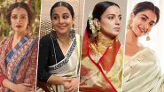 National Handloom Day 2024: From Dia Mirza to Kangana Ranaut, 6 Bollywood Actresses Who Stunned in Handloom Sarees Promoting Sustainable Fashion (See Pictures)