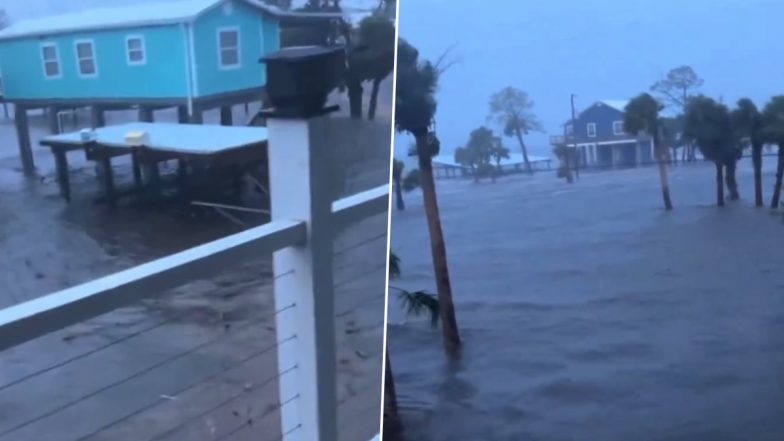 Hurricane Debby News Update: Homes Submerged in Severe Flooding at Horseshoe Beach After Tropical Storm Debby Makes Landfall in Florida (Watch Video)