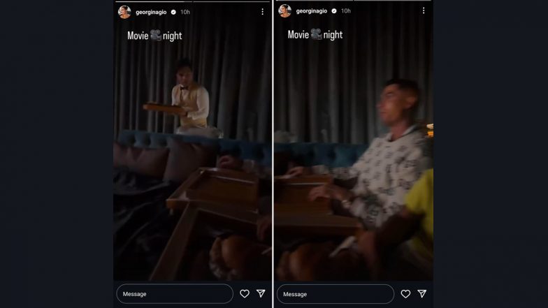 Cristiano Ronaldo Enjoys Movie Night With Family, Partner Georgina Rodriguez Shares Video On Instagram