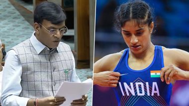 Vinesh Phogat Disqualified From Paris Olympics 2024: Wrestler Given All Assistance Including Personal Staff, Sports Minister Mansukh Mandaviya Tells Lok Sabha (Watch Video)