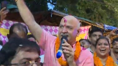 Manish Sisodia Padyatra Day 9: AAP Leader Meets People in Mangolpuri, Says ‘Matter of Days Before Arvind Kejriwal Walks out of Jail’ (Watch Video)