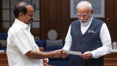 Wayanad Landslide Tragedy: Union Minister George Kurien Calls on PM Narendra Modi, Apprises Him of Rescue Operations Undertaken in Landslide-Hit District (See Pics)