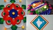 Independence Day 2024 Rangoli Designs: Easy Tricolour and Vande Mataram Rangoli Designs To Decorate and Take Part in 15th of August Celebration (Watch Videos)