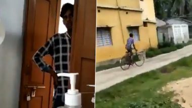 West Bengal Shocker: Man Flashes His Private Parts to Woman Doctor, Flees on Bicycle After She Raises Alarm; Disturbing Video Goes Viral