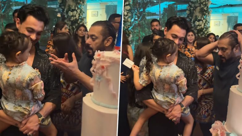 Salman Khan’s Adorable ‘Mamu’ Moment With Niece Ayat at Arpita Khan’s Birthday Bash Is Too Cute To Miss!