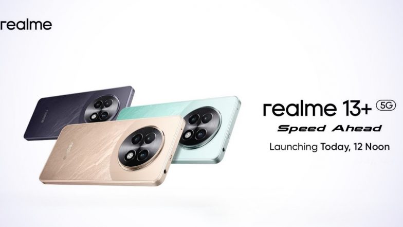 Realme 13 Series 5G Launch Live Streaming: Watch Online Telecast of Launch of Realme 13 5G, Realme 13 Plus 5G; Know Price, Specifications and Other Details