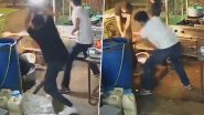 Lucknow Shocker: 2 Goons Brutally Assault Man Washing Dishes at Restaurant With Sticks in Aliganj, Police Respond After Video Surfaces