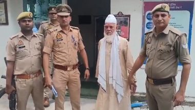 Kanpur Shocker: 70-Year-Old Cleric Caught Red-Handed While Trying to Rape Minor Girl, Arrested (Watch Videos)