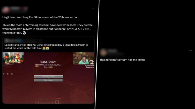 Kai Cenat and IShowSpeed’s Hardcore Minecraft Stream: Internet Stars Clash in Live Streaming Gameplay Owing to Dramatic Reactions As Netizens Find Humour in Viral Video