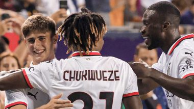 Real Madrid 0–1 AC Milan, Club Friendly 2024: Samuel Chukwueze Scores As the Rossoneri Beat Carlo Ancelotti's Men in a Pre-Season Match