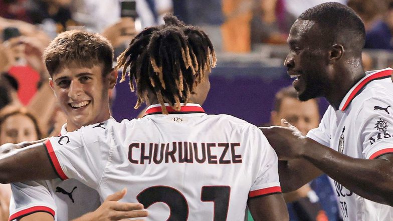 Real Madrid 0–1 AC Milan, Club Friendly 2024: Samuel Chukwueze Scores As the Rossoneri Beat Carlo Ancelotti's Men in a Pre-Season Match