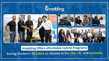 Business News | Gradding Offers Affordable Hybrid Programs, Saving Student's 60 Lakhs on Studies in the USA, UK, and Australia