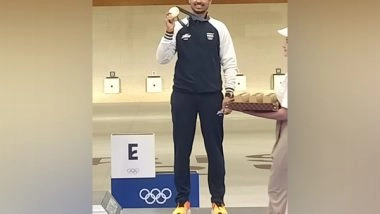 Sports News | Union Minister Mansukh Mandaviya Lauds Swapnil Kusale for Winning Bronze at Paris Olympics