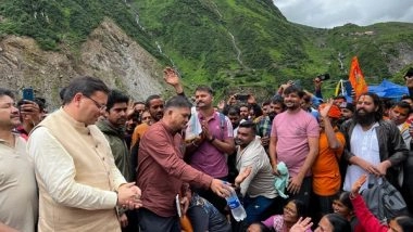 India News | Uttarakhand CM Dhami Conducts Field Inspection of Areas Affected by Heavy Rains in Kedarghati